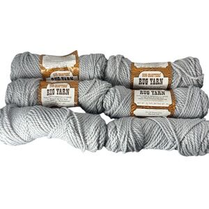Rug Crafters Vintage Rug Yarn color gray- Lot of 6